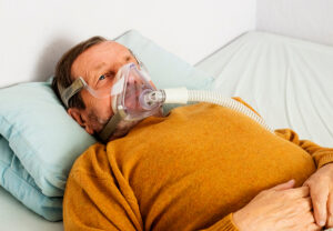 why am I overweight man on breathing machine